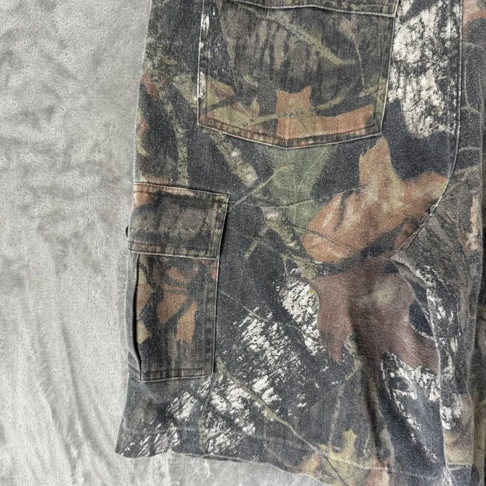 VTG Field Staff Cargo Shorts Men 34 Camo Canvas Hunting Outdoor Utility Workwear